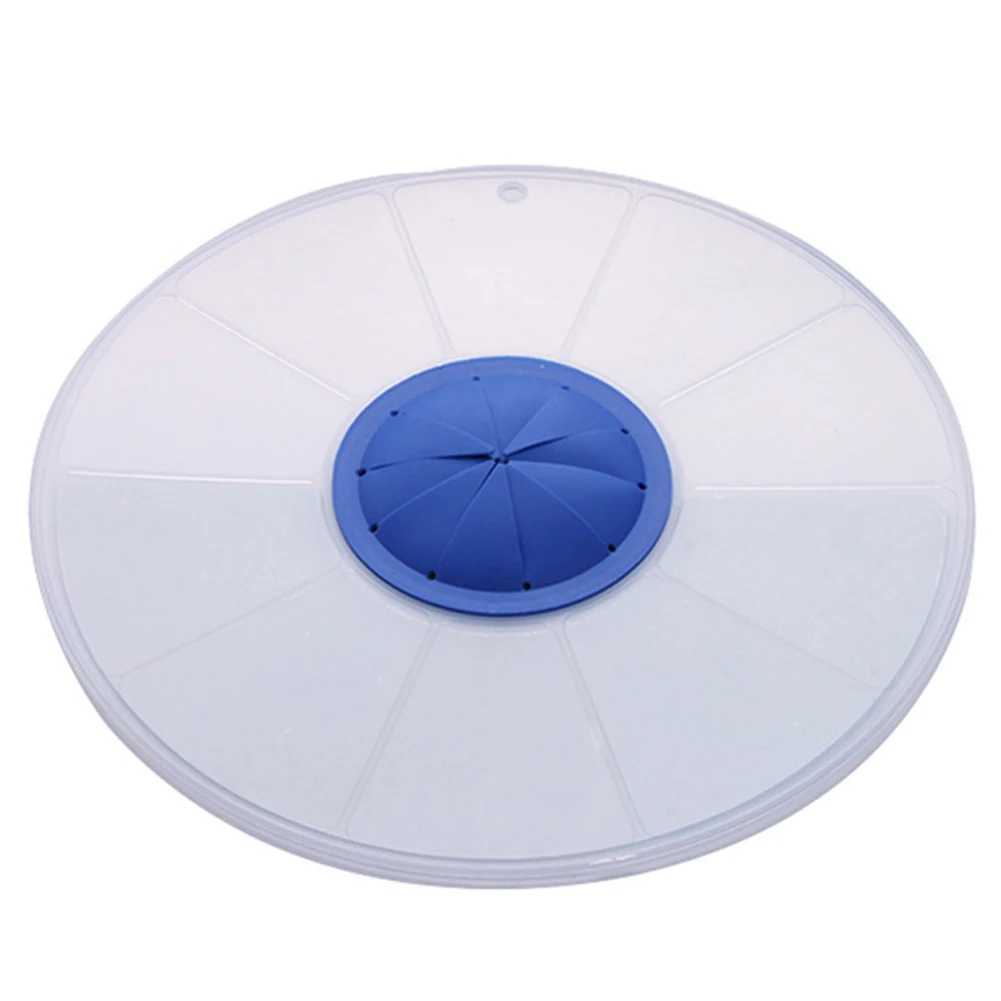 Silicone Splash Guard Cover for Mixing Bowls Provides Splash Protection and Enables Monitoring of Mixing Progress