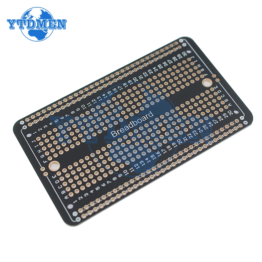 1-3 uds 5,2x8,9 cm placa de pruebas permanente estándar 5,2x17,2 cm placa prototipo PCB de doble cara Protoboard Diy electrónico para Arduino