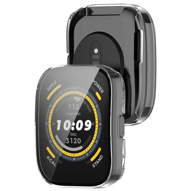 Full Screen Protector Voor Huami Bip 5 Screen Protector Hard Cover Bump Edge Frame Pc Case Anti-Kras Bescherming