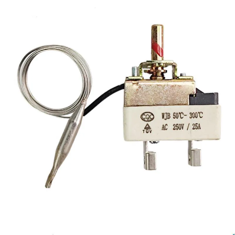 Electric Oven Thermostat Hot Temperature Controller Pitco Knob Type Temperature Control Switch Adjustable 30-110C 60-200C 25A