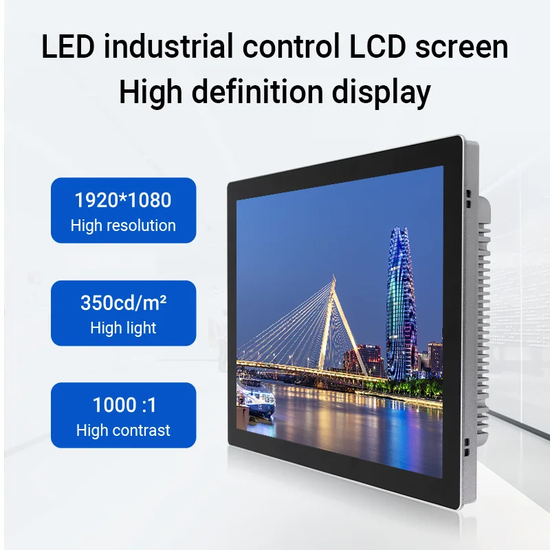 Panel Industrial Hmi Pc Computer Monitor Capacitive Touch Panel For Windows 7/10/xp Embedded Pc