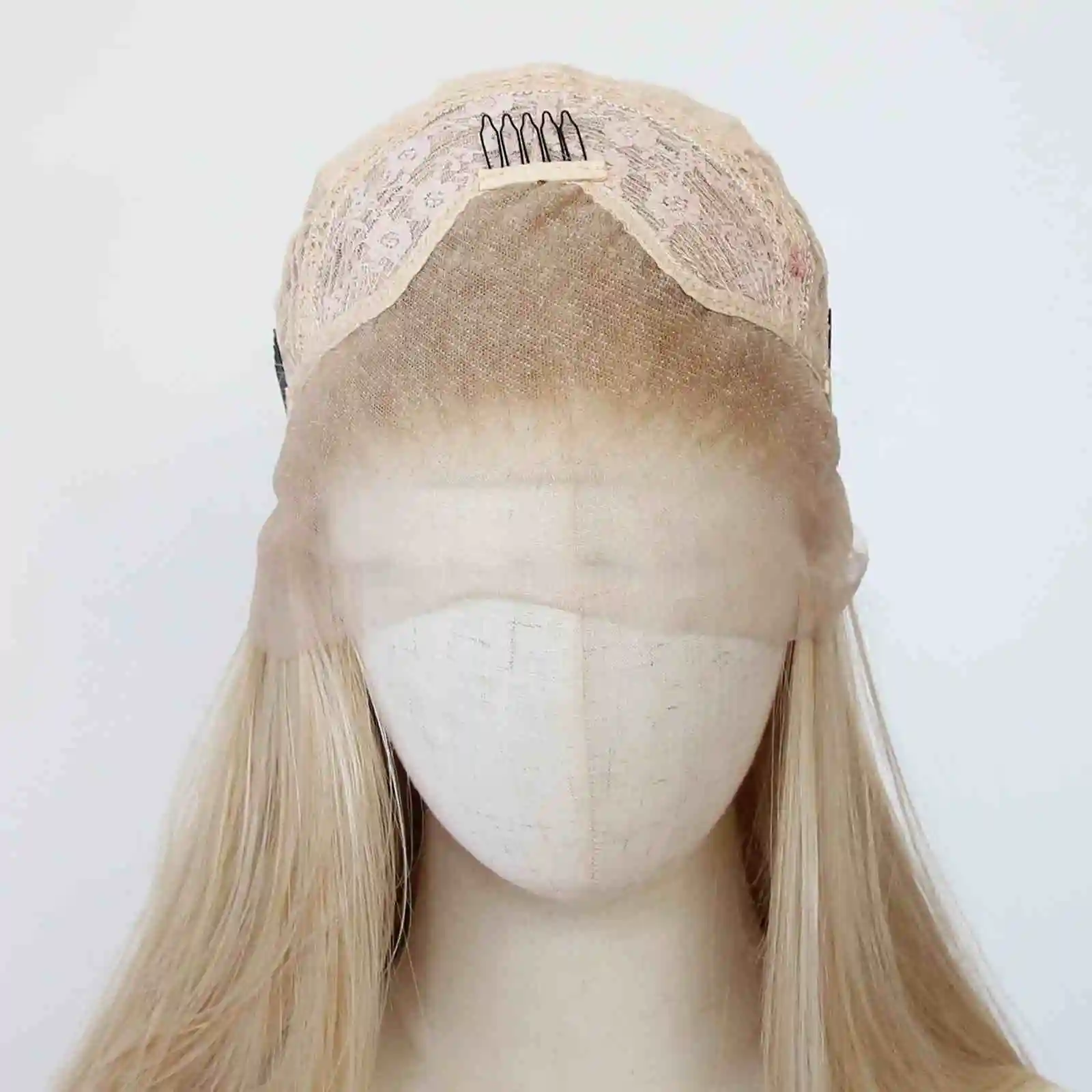 여성용 브라운 레이스 프론트 가발 26인치 롱 스트레이트 번 헤드 13*4 레이스 가발 고품질 합성 레이스 가발 자연스러운 데일리용