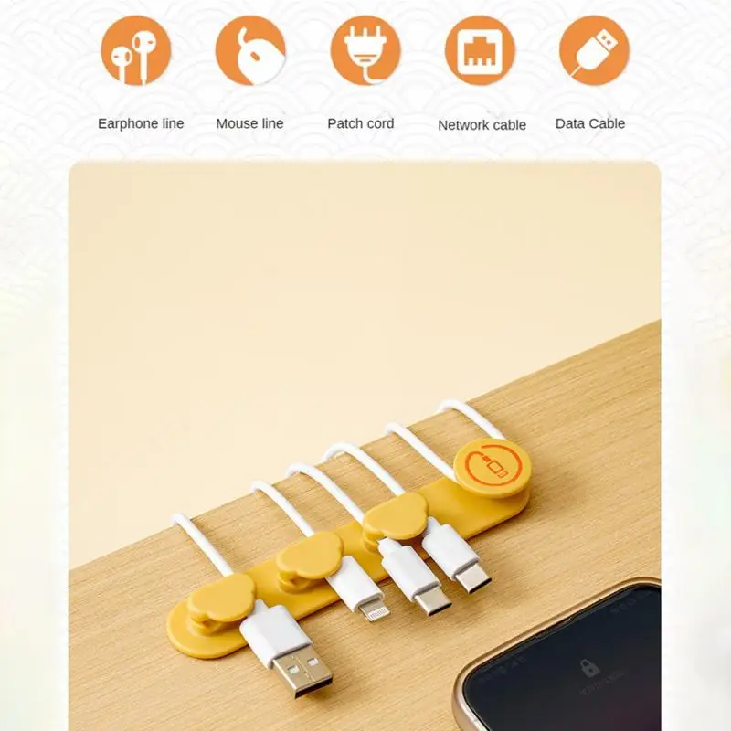 Organizer Multiple Wire No Drilling Convenient Save Space Portable Data Line Organizer Horizontal And Vertical Can Be Attached
