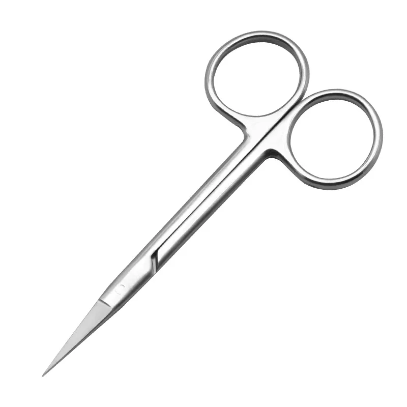 أدوات جراحة بلاستيكية لمستحضرات التجميل من الفولاذ المقاوم للصدأ بجفن مزدوج، مقص إزالة الخياطة الدقيقة، خيط مدفون، زاوية مفتوحة، ذهبي #1