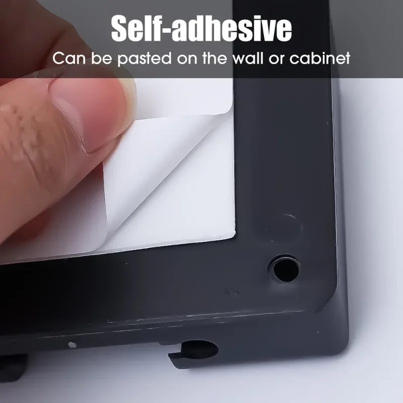 4-1Pcs Multifunction Phone Holder Wall Mounted Organizer Storage Box Wall Remote Control Charging Dock Stand Organizer Bracket