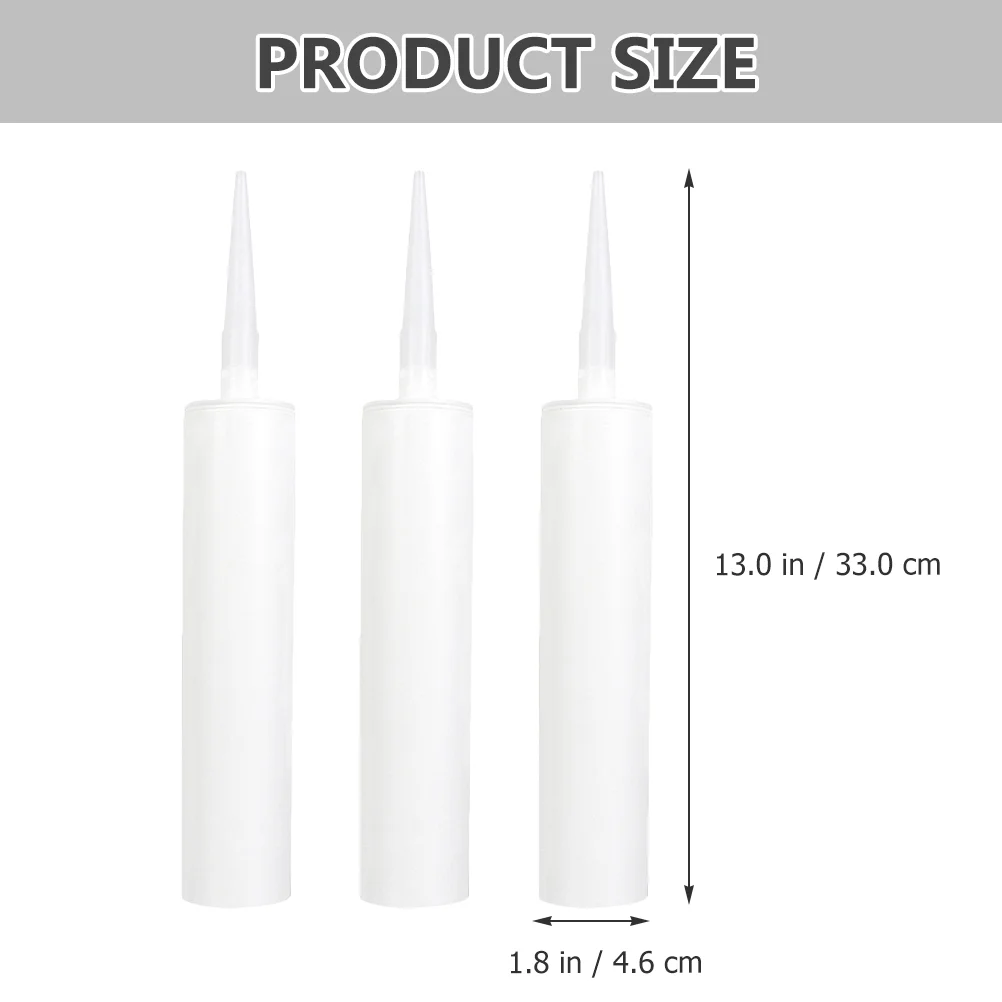 3 ชิ้นผงซักฟอกที่ว่างเปล่าท่อซีล Compound Hotfix เครื่องมือพลาสติกกาวหลอด