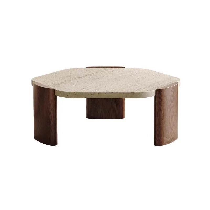 

Wabi sand wind marble light luxury coffee table small apartment living room bed and breakfast designer