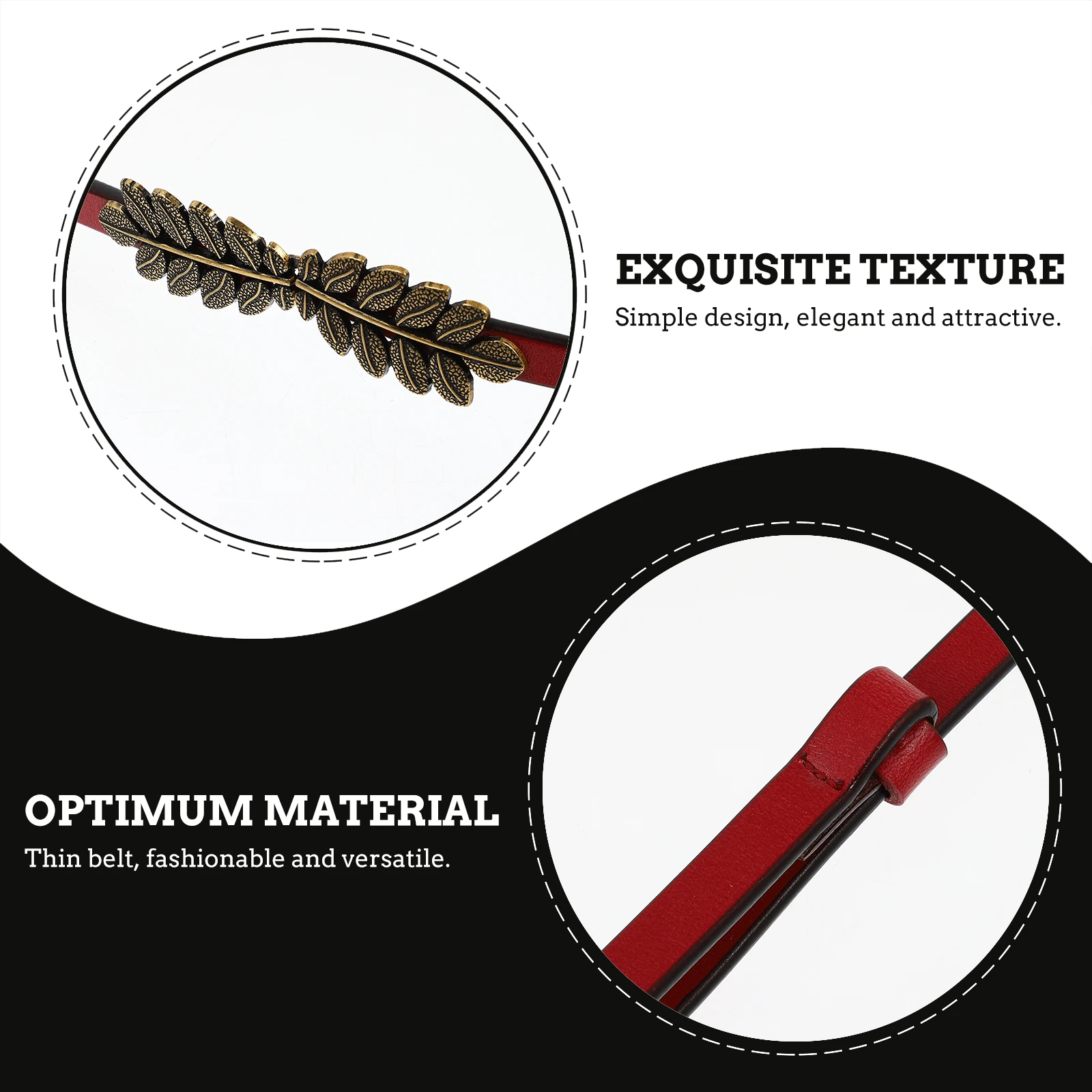 

Dress Belt Waist Belts for Women Lightweight Durable Thin Waistline Outlining Holiday Banquets