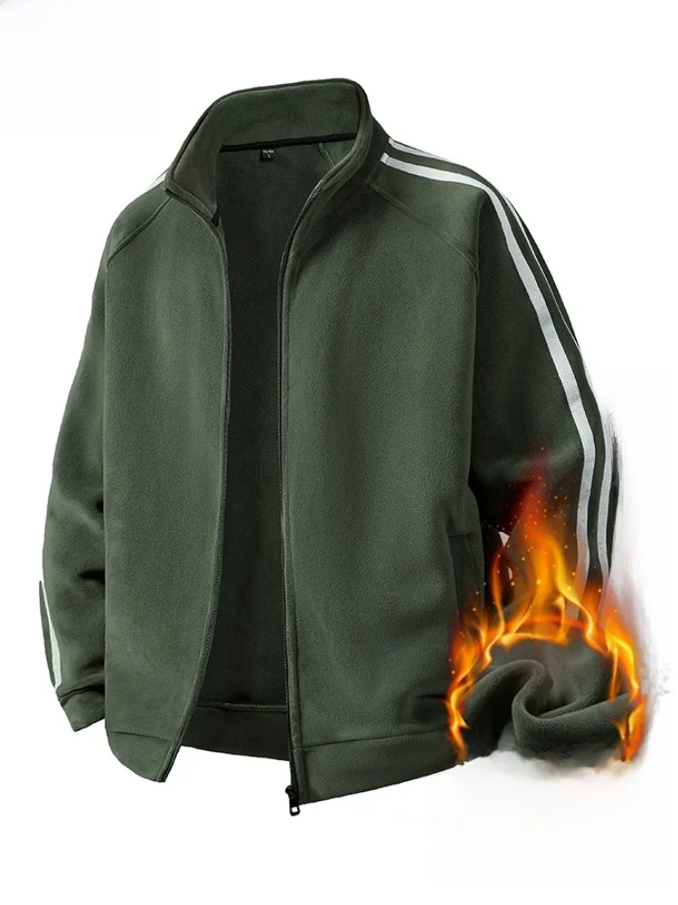 

Мужской кардиган Paul Autumn Winter с воротником-стойкой, на молнии, с подкладкой, мягкий, теплый, из полиэфирного волокна