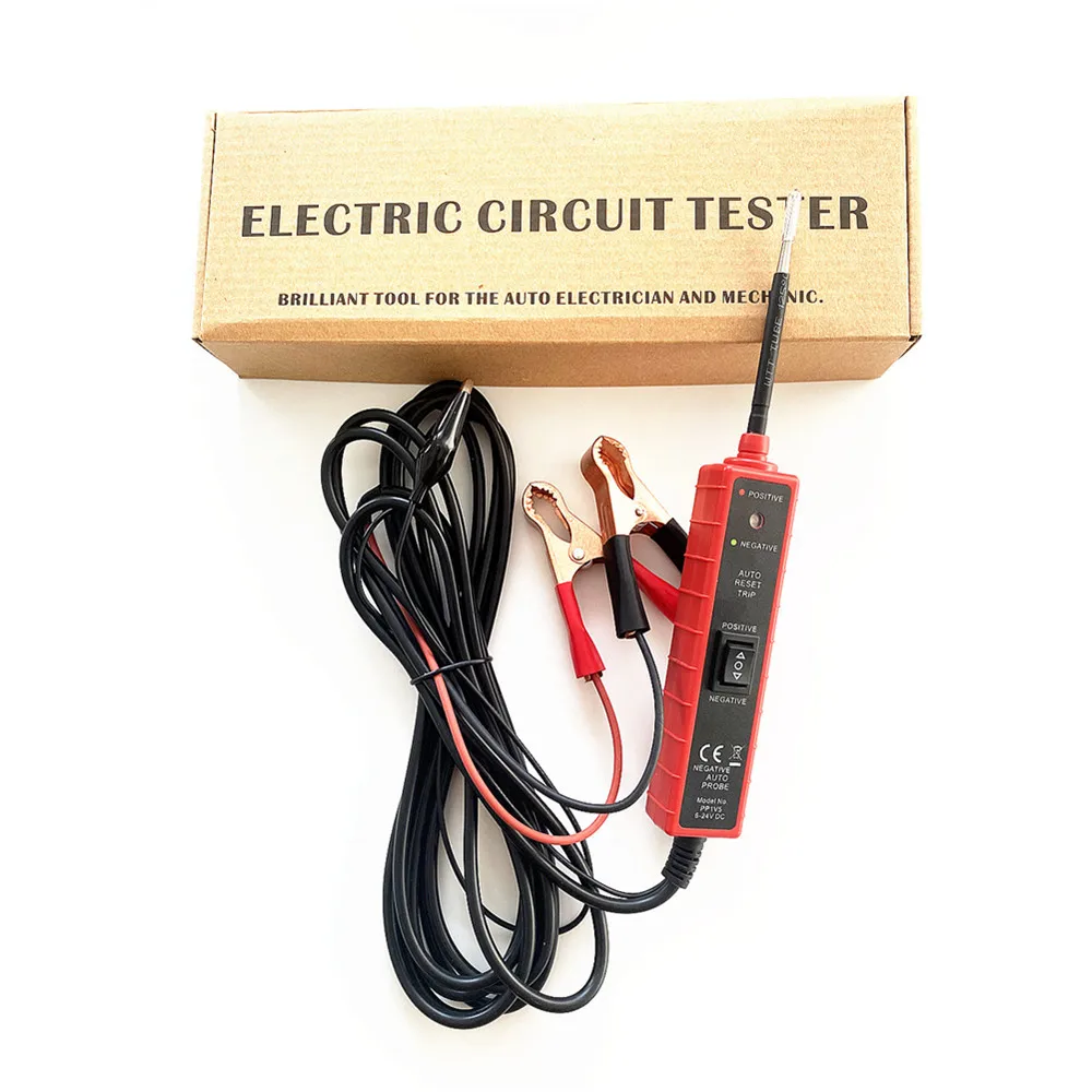 EM285 6-24V DC Automotive Electric Circuit Tester Car Electrical System Tester Multifunctional Electrical System Diagnosis Tool