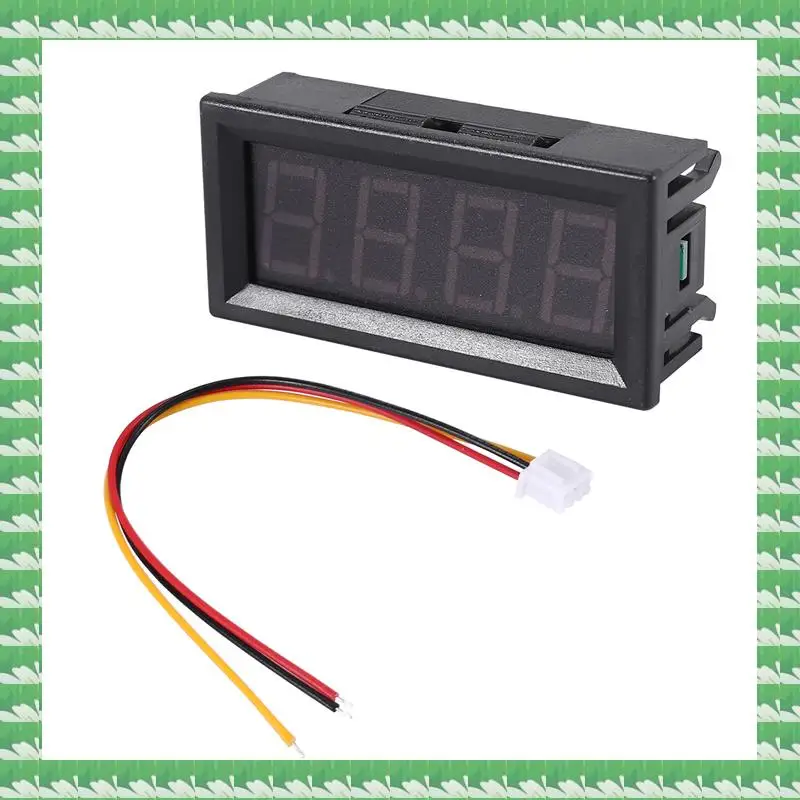 

ONCE Mini Digital LED Display 4 Bits 0-100V Voltmeter Panel Volt Voltage Meter Tester