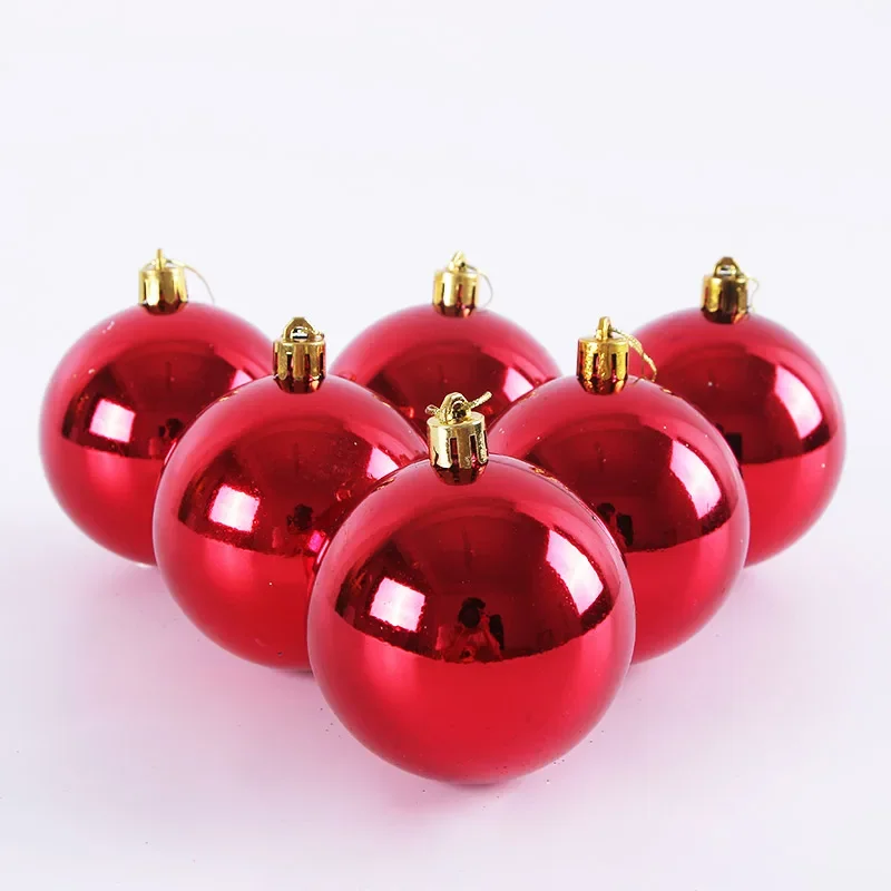 6CM/7/8 cm electroplating  light ball Christmas decorations colored balls hanging