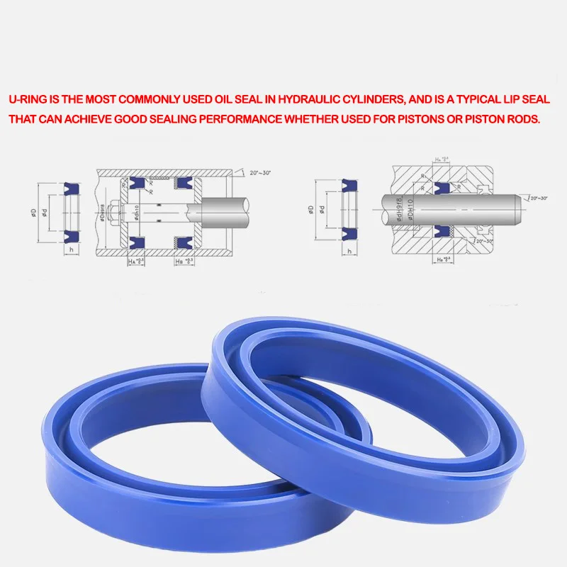 UN,ID 8/9/10/12/14/15/16-19MM,UN Radial Shaft Hydraulic Seal,Polyurethane Piston Shaft Piston Rod PU Single Lip U Cup Oil Seal