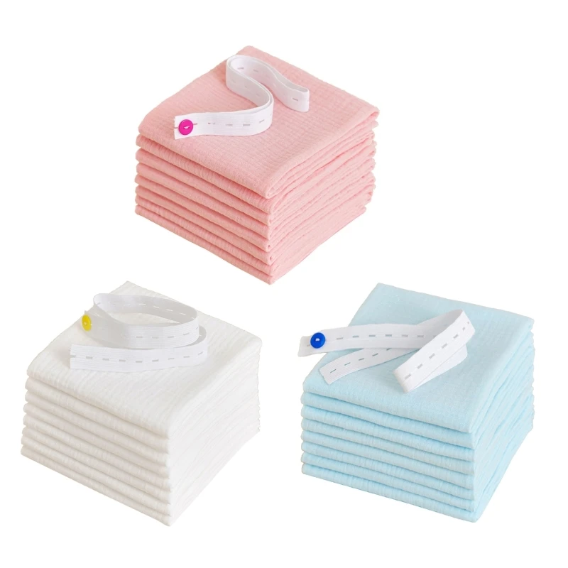 8Pcs Baby Diapers Cotton Gauze Nappy Changing for Newborn Infant 43x45cm Washable Reusable Double Layer Soft Baby Towels