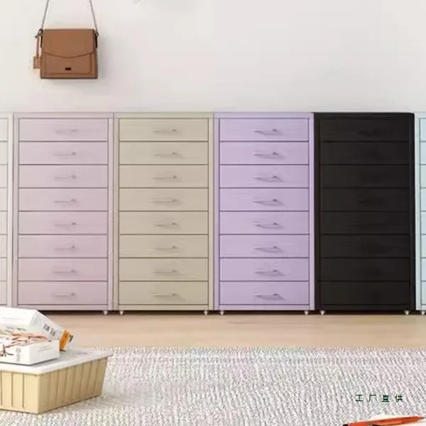 35 wide household iron storage cabinet multi-layer drawer storage cabinet living room snack mobile storage iron chest