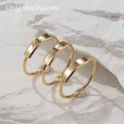 Personalized Name Ring 14K Gold Filled Custom Name Ring Delicate Stacking Ring Tarnish Resistant Jewelry Engraved Baby Name Ring
