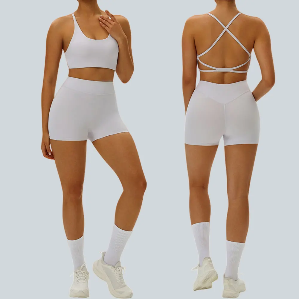 

Butt Lifting Gym Set Shorts Gym Exercise Clothes Women's Yoga Suit For Fitness Leggings Push Up Bras Training Workout Tracksuit