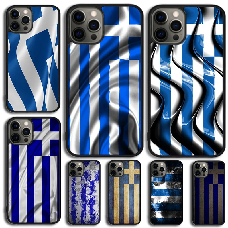 Greece Greek Flag Phone Case Cover For for iPhone 15 16 14 XR XS 11 12 13 Pro MAX Plus