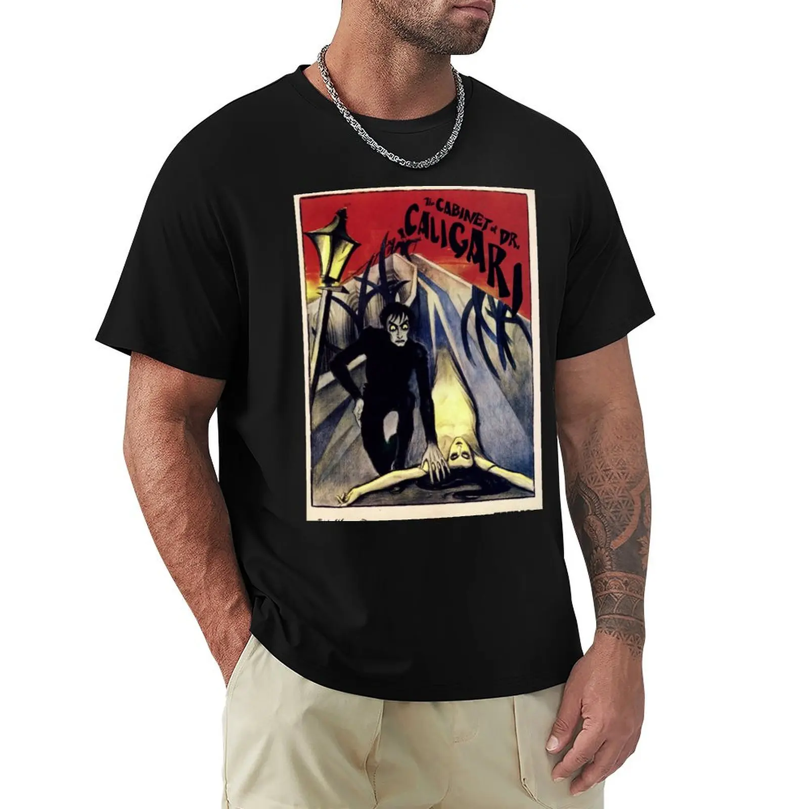 The Cabinet of Dr. Caligari Robert Wiene T-Shirt anime figurki graficzne t shirty markowe koszulki plus size odzież męska