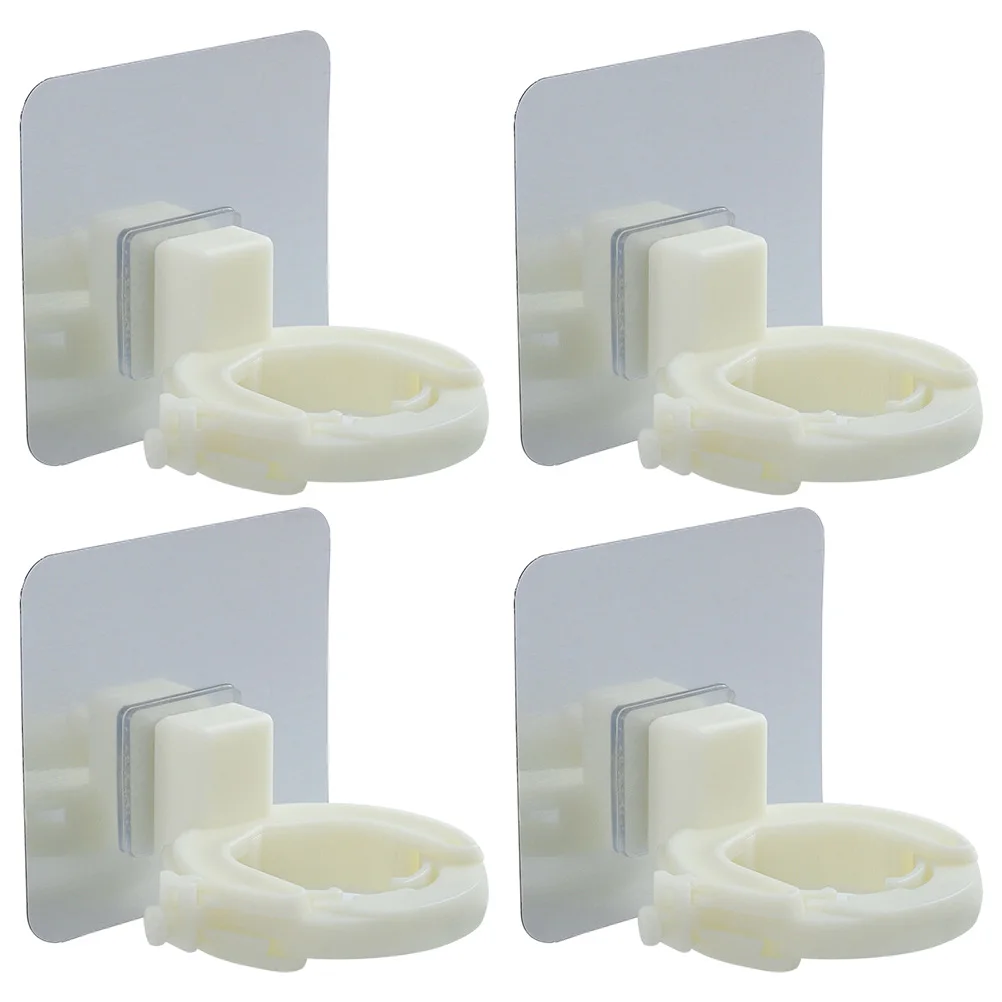 

4pcs Shower Bottle Rack Strong Shower Gel Bottle Sealing Bathroom Kitchen Holder Non Punching DesignBracket
