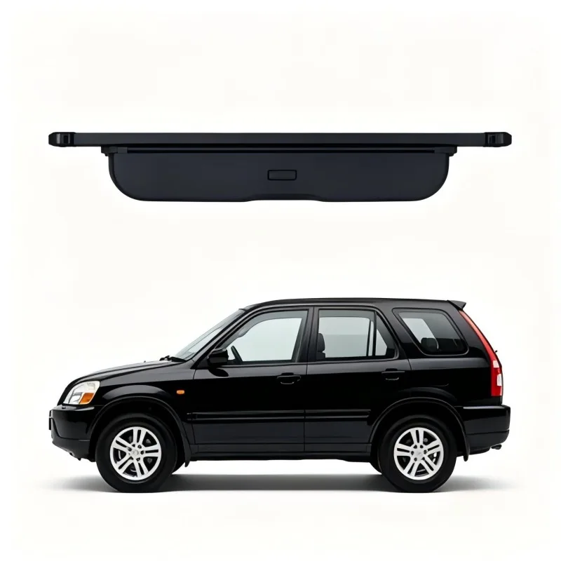 

Cargo Cover Trunk Privacy Shade Rear Security Partition Anti-Theft Shield Retractable Organizer for Honda CR-V 2001-2006