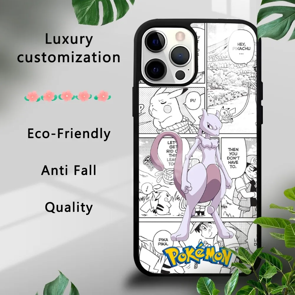 Lustige Cartoon Mewtwo Handy hülle für iPhone 16 15 14 13 12 11 Pro XS Max Mini Plus Celu lares Hard Funda