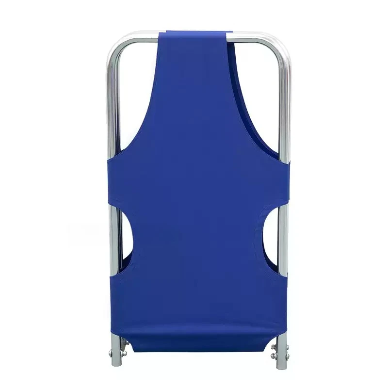 1pcs Lightweight Aluminum Foldable Rescue Stretcher – 2-Fold Emergency Litter for Patient Transfer, Portable First Aid Stretcher