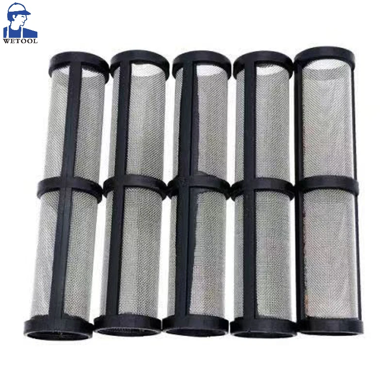 Wetool-Elétrica Pintura Pulverizador Mangueira Filtro para Airless Pulverizadores, Bomba 390, 395, 490, 495/595, 60 Mesh, 100 Mesh