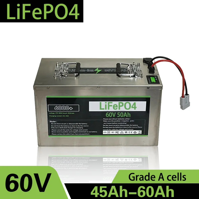 

LiFePO4 60V 45Ah 50Ah 60Ah Lithium Battery for 3000W Mini Motorized 3 Wheel Adult Electric Tricycle Covered Mobility Scooter