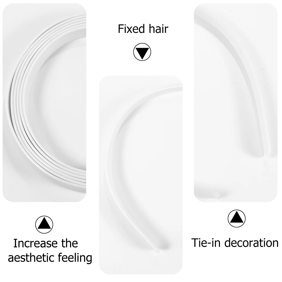 

20pcs Plastic Headb Hair Hoop Accessories for Women Girls Breathable Comfort Daily Wear Outing Fashion Beautiful