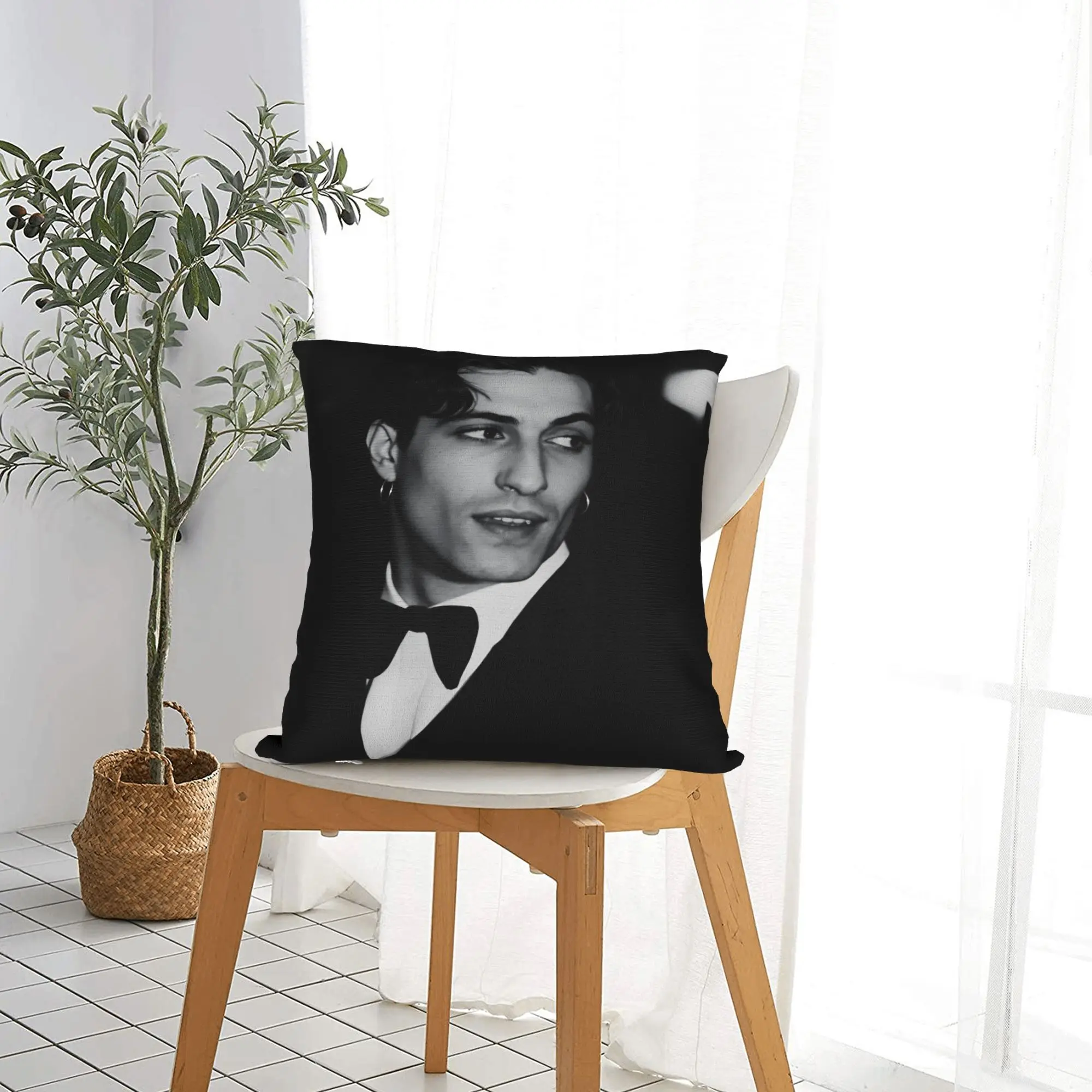 Singer Damiano David Pillow Case  Soft Pillow Cover Retro Trendy Pillowcases For Sofa Couch Bed Living Room