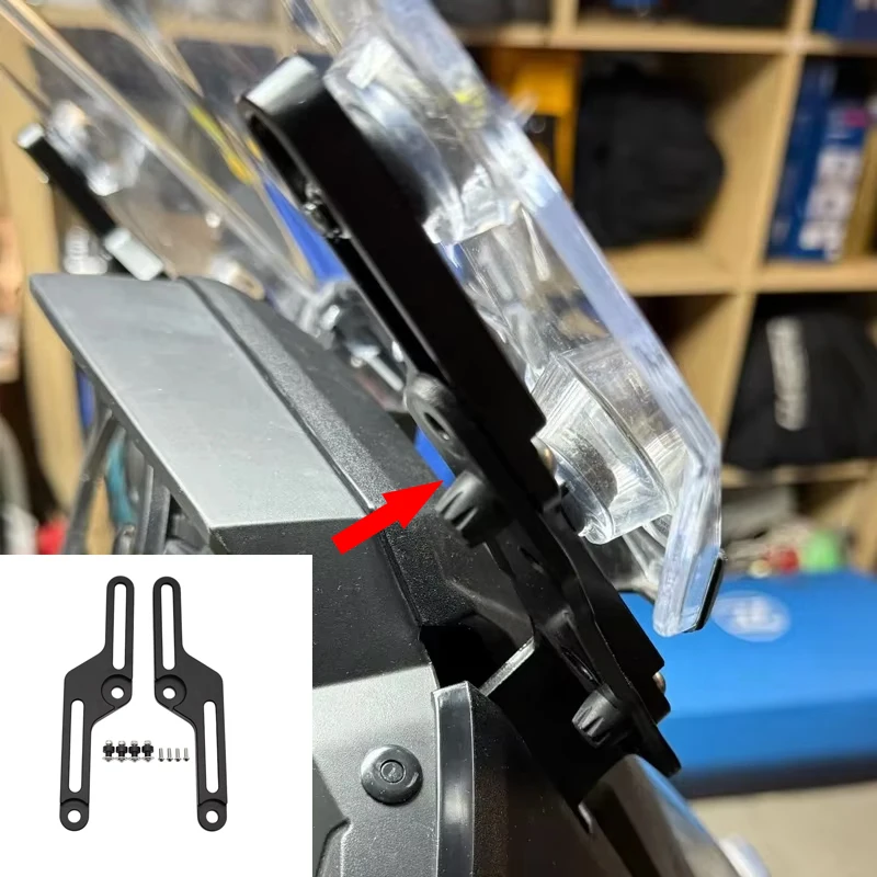 

For SUZUKI V-STORM 650 DL650 V STROM 650 DL 650 2017-2023 2020 2021 2022 Motorcycle CNC Windshield Bracket Windscreen Adjusters