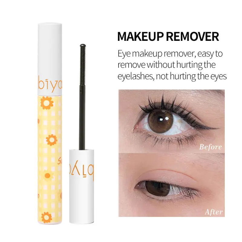 Biya 5ml Professional Extension Non-irritating Adhesive Eyelash Remover Easy Erase Stubborn Mascara