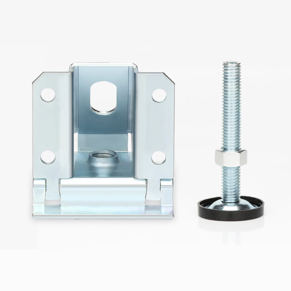 

1pcs Adjustable Cabinet Levelers Steel Floor Protection Accessories For Wardrobe Tables Home Silver Durable Lightweight Screws