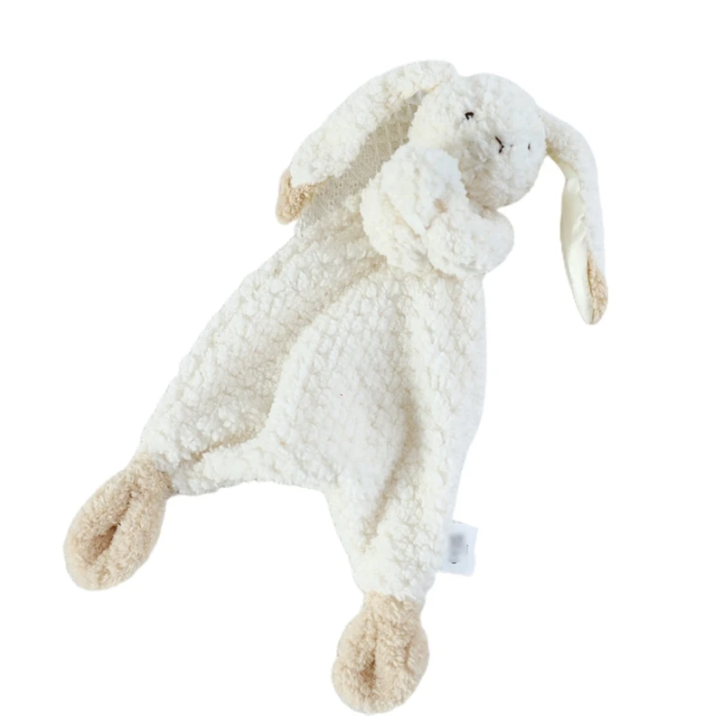 30cm Hand Sewing Plush Rabbit Puppet for Doll Soft Animal Baby Comforter Towel