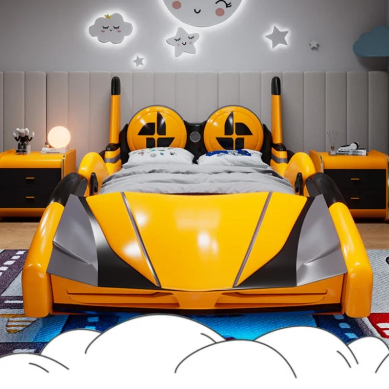 

Wood Queen Size Aesthetic Double Bed Frame Kids Master Cute Bedroom King Bed High End Frame Letto Matrimoniale Room Furniture