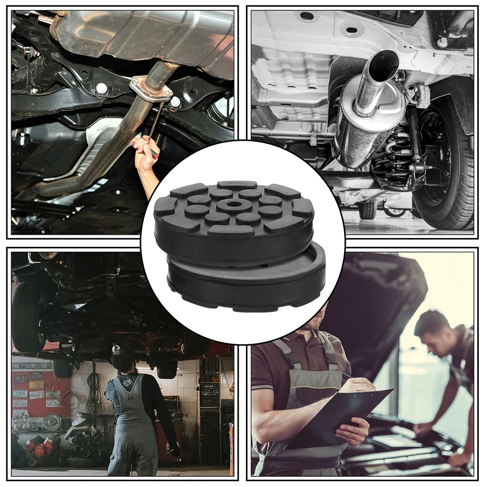 

4 Pcs Pad for Floor Floor Jack Rubber Pads Jack Adapter Durable Round Automotive Car Jacking Pinch Weld Lift Repair Tools