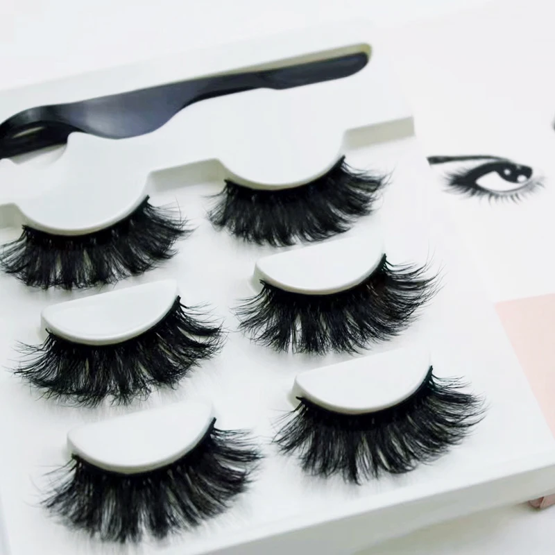 Conjunto de lápis delineador magnético -3 pares de cílios postiços fritos à prova d'água, anti manchas, ondulação, sem vazamento de líquido