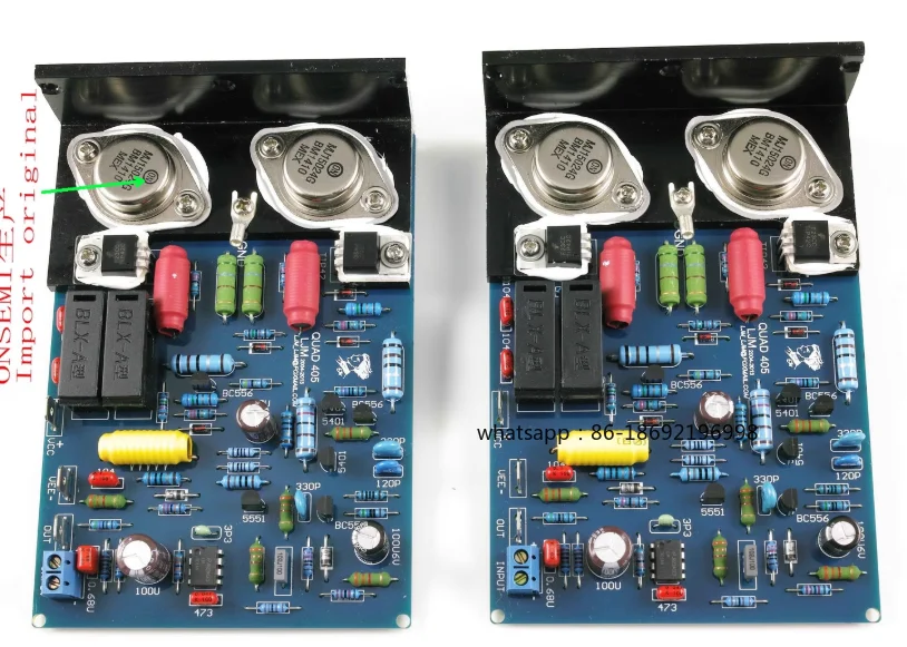 

2 шт. Плата усилителя мощности звука QUAD405 — стереоусилитель 100 Вт × 2 (комплект «сделай сам» и собраны вариантов) ​