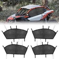 UTV X3 Window Net Upper Door Windows Net UTV Window Mesh for Can-am Maverick X3 2015-2024 Accessories