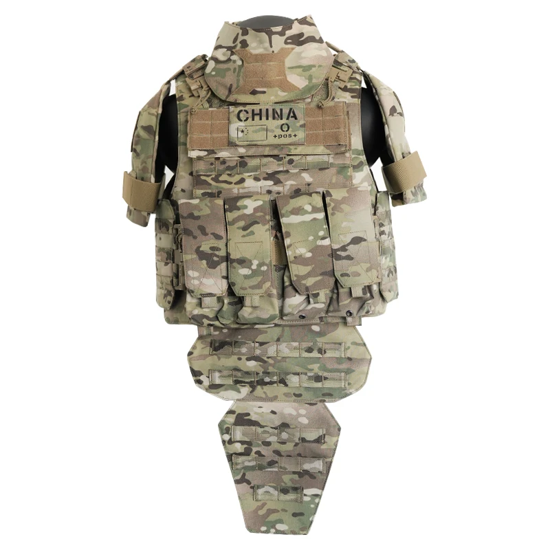 Tactical Heavy Armor Full Protective Vest Quadruple Webbing Version Multi-Function Tactical Vest