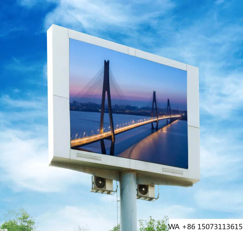 شاشة LED ثابتة P10 خارجية - لافتات واجهة كاملة الألوان للمراكز والمطارات والإيجار #5