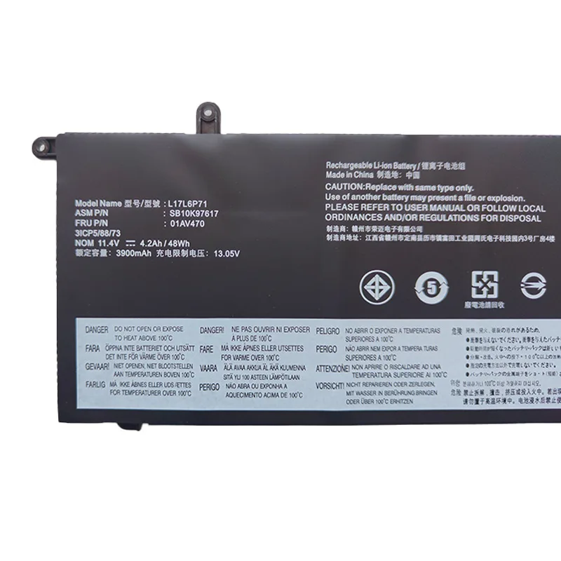 New Replacement Battery 11.4V 4200mAh FOR Lenovo Thinkpad X280 Series SB10K97620 01AV479 01AV480 L17L3P71 L17M3P71 L17S3P71