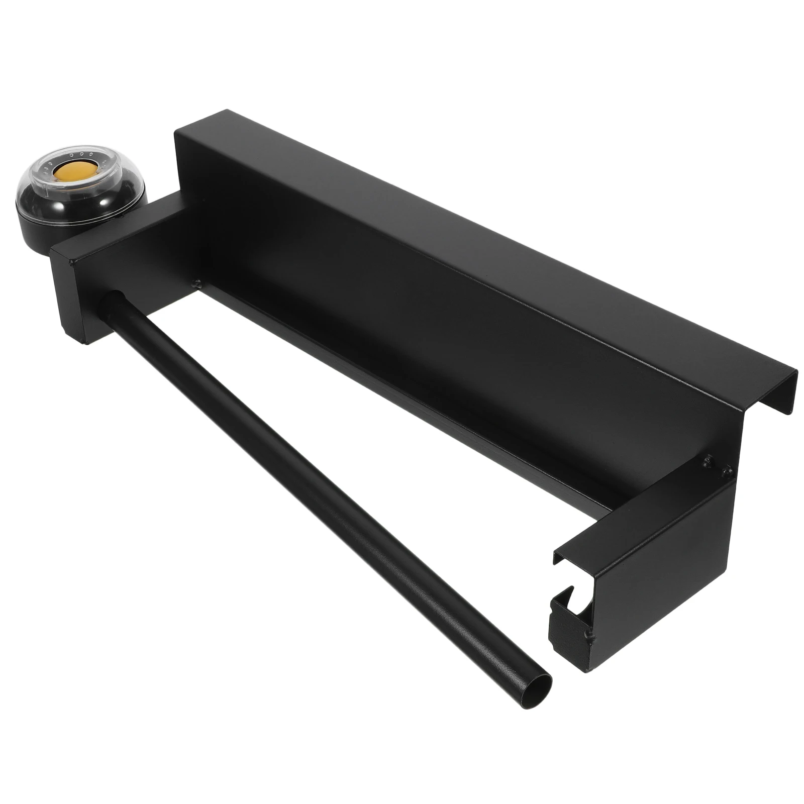 

Shopping Bag Holder Black Stainless Steel Bracket Reusable Plastic produce stand wall mount roll holder cabinet door organizer