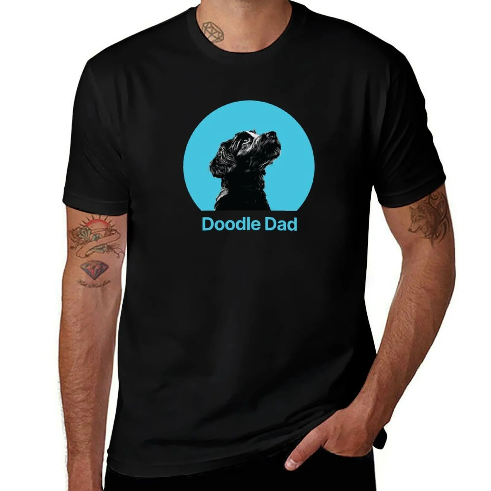 

Doodle Dad Dog Dads Minimalist Father's Day Gift T-Shirt essential t shirt t shirts for man graphic funny anime tshirt T-Shirt