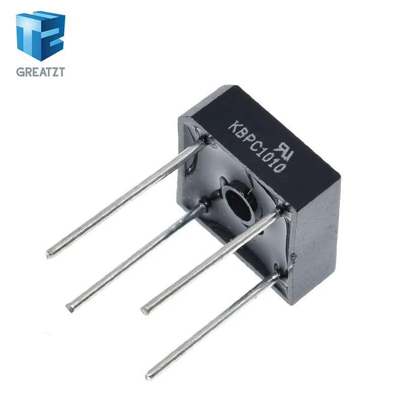 GREATZT 5pcs/lot Kbpc1010 10a 1000v Diode Bridge Rectifier Kbpc1010