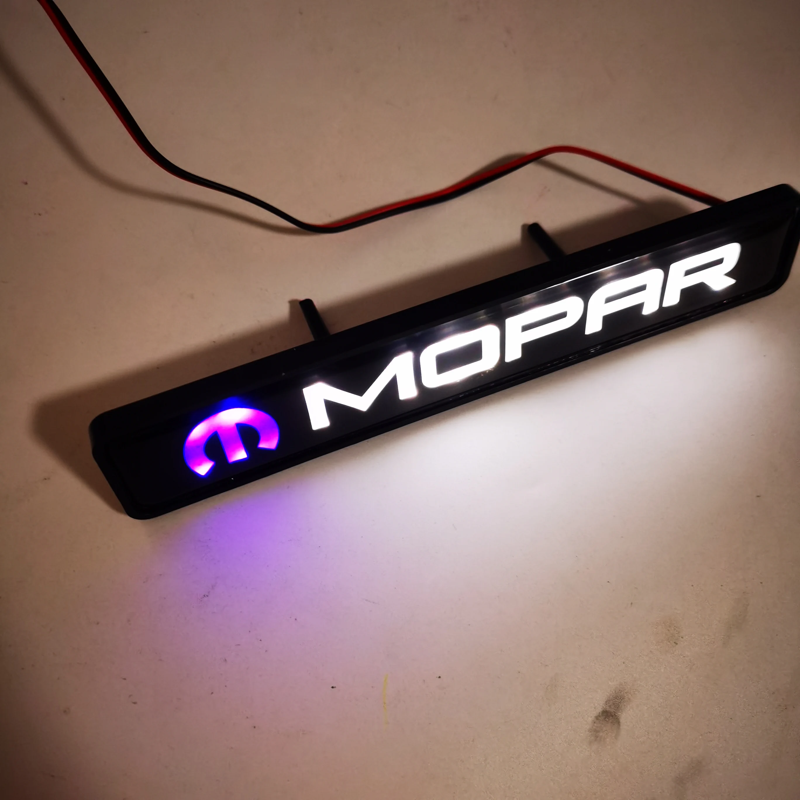 Luz de Emblema LED Branca, Lâmpada Decorativa para Grade Mopar, Lâmpada de Atmosfera para Grades Mopar, Lâmpada de Emblema MOPAR