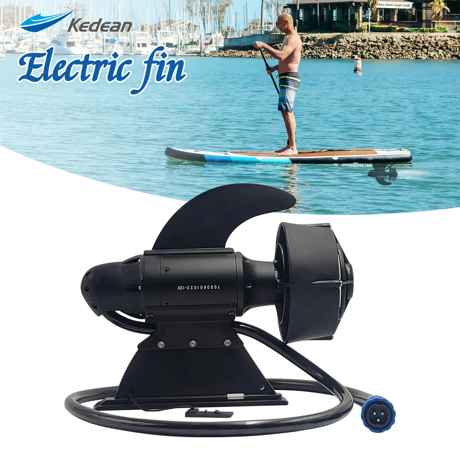 

SUP Motor, Underwater Thruster for Paddle Board and Kayaks, Electric Fin for Fishing Belly Boat, 28 Lbs 600W Thrust, 9KM/H