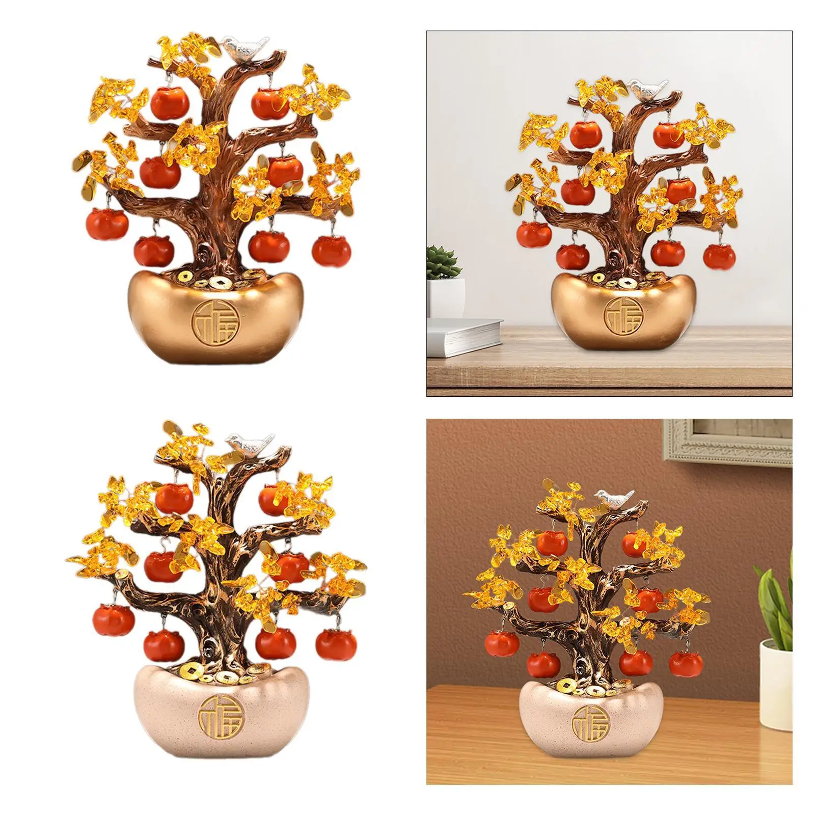 Money Tree Statue Collection Resin Artwork robusta scultura orientale Feng Shui