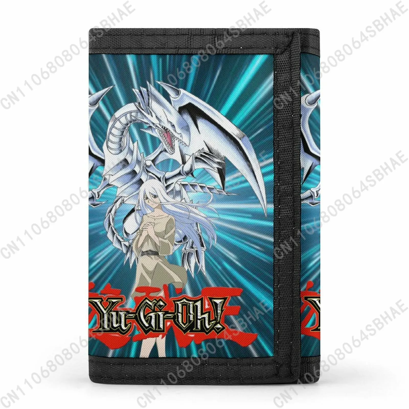 

Yu-Gi-Oh Trendy Tri Fold Wallet Teenage Girls Boys Slim 3 Fold Card Personalized Pattern Purse for School Daily Use